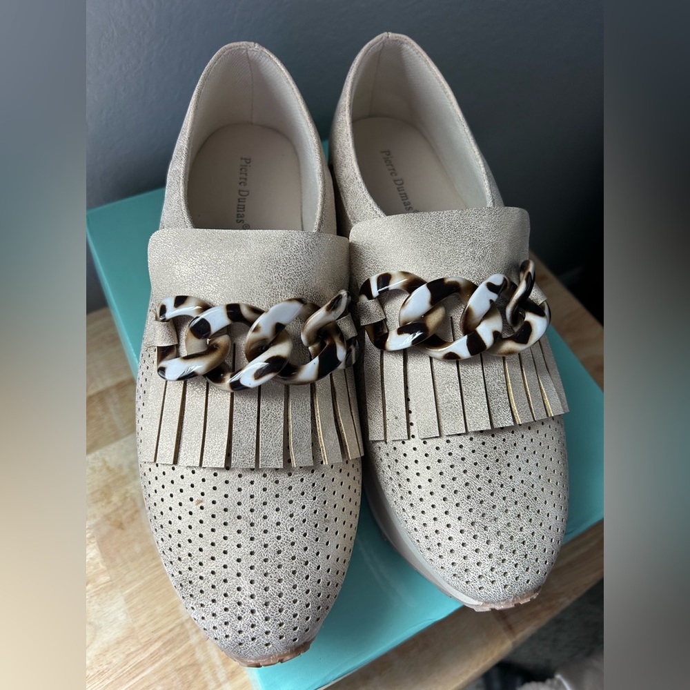 Paloma Sneaker by Pierre Dumas in Ivory - 8.5
